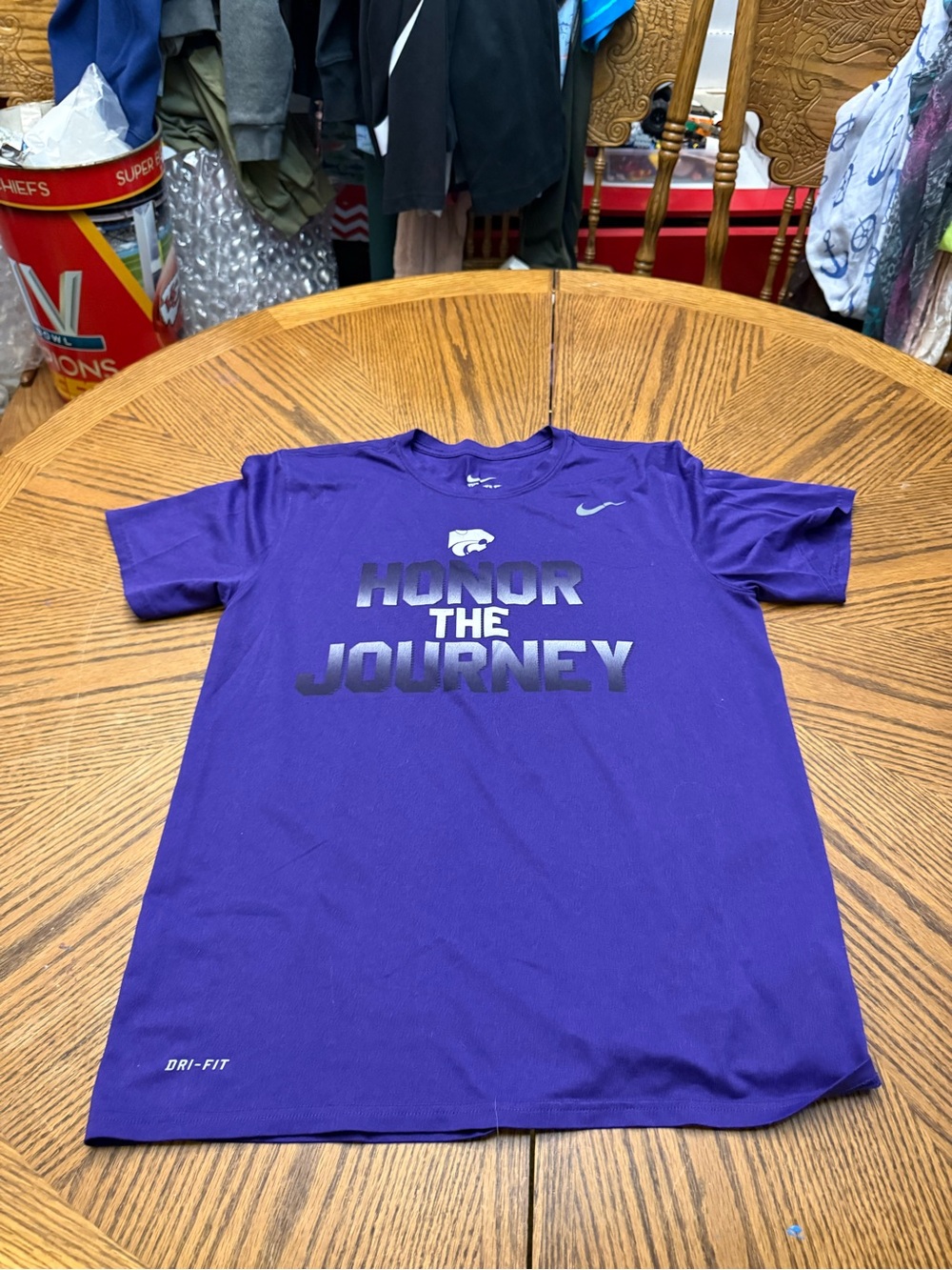 Nike K-State Dri-FIT "Honor The Journey" Purple Athletic T-Shirt